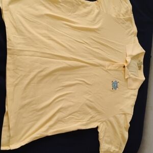 Yellow Polo Shirt with Embroidered Logo